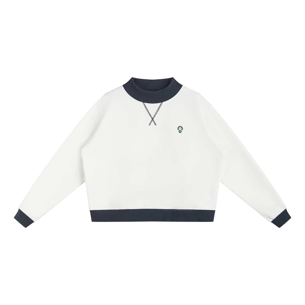 Women’s Fleece Mock-Neck Crew Sweatshirt