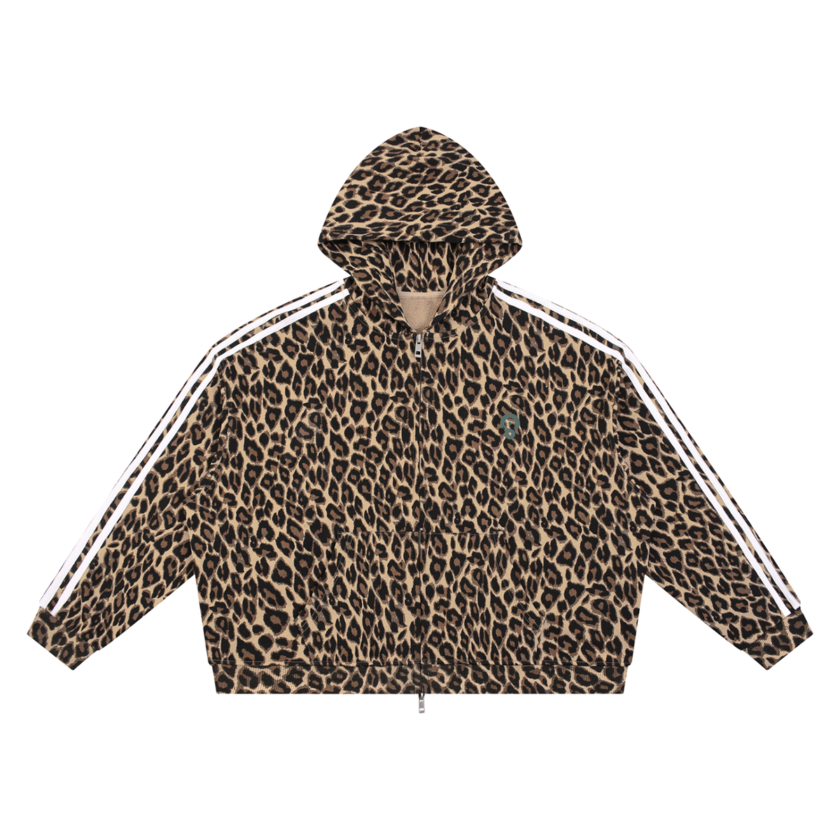 Camo Line — Heavyweight Leopard Full-Zip Hoodie