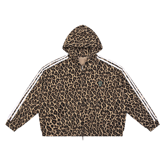 Camo Line — Heavyweight Leopard Full-Zip Hoodie