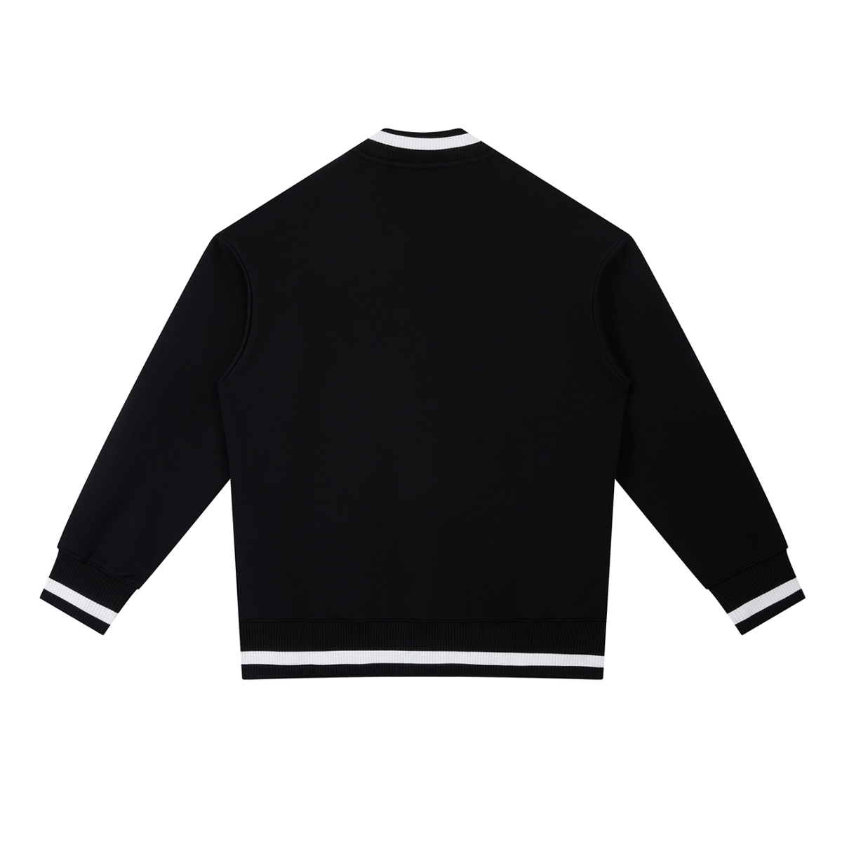 Contrast-Piping Zip Bomber Jacket