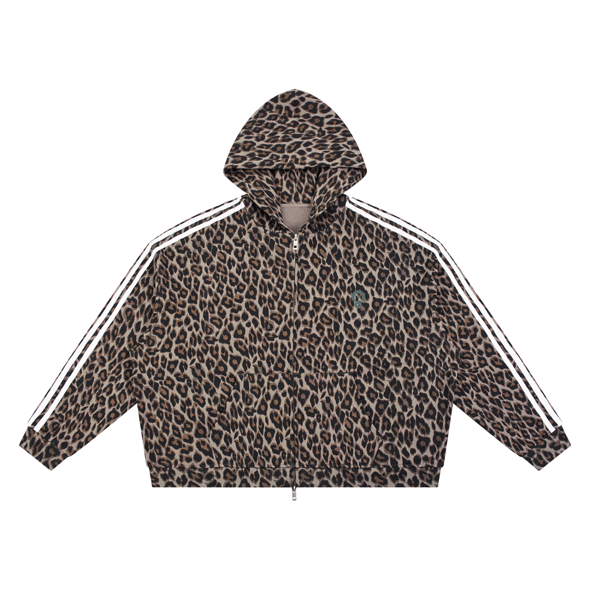 Camo Line — Heavyweight Leopard Full-Zip Hoodie