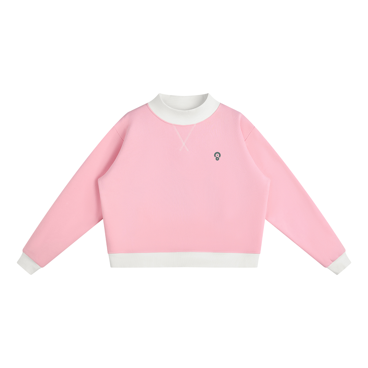 Women’s Fleece Mock-Neck Crew Sweatshirt