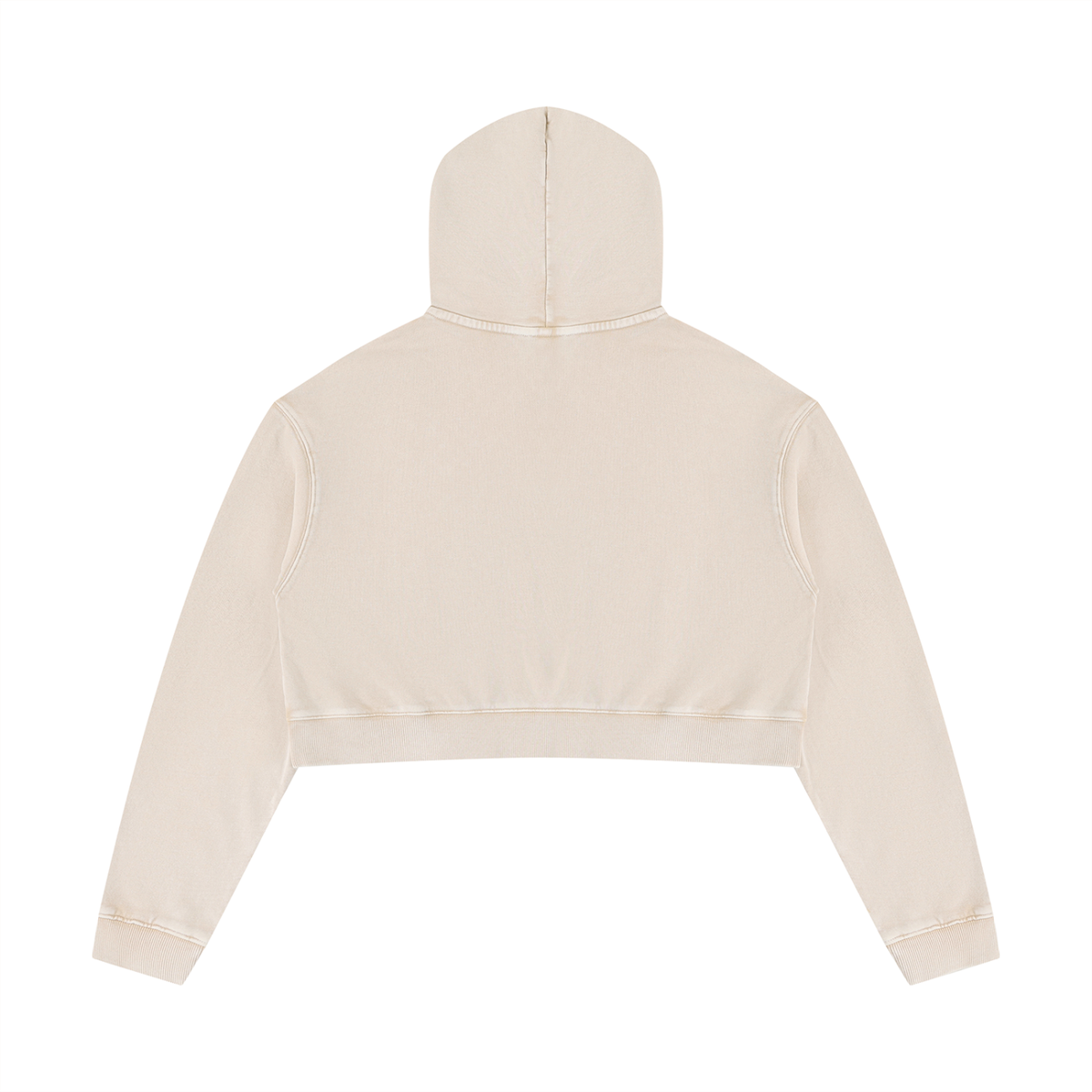 Women’s Mineral-Wash Cropped Hoodie
