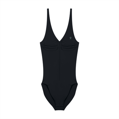 Women’s Full-Zip Ruched Bodysuit