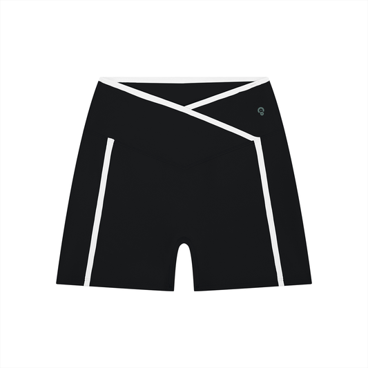 Women’s Colour-Block High-Rise Yoga Shorts