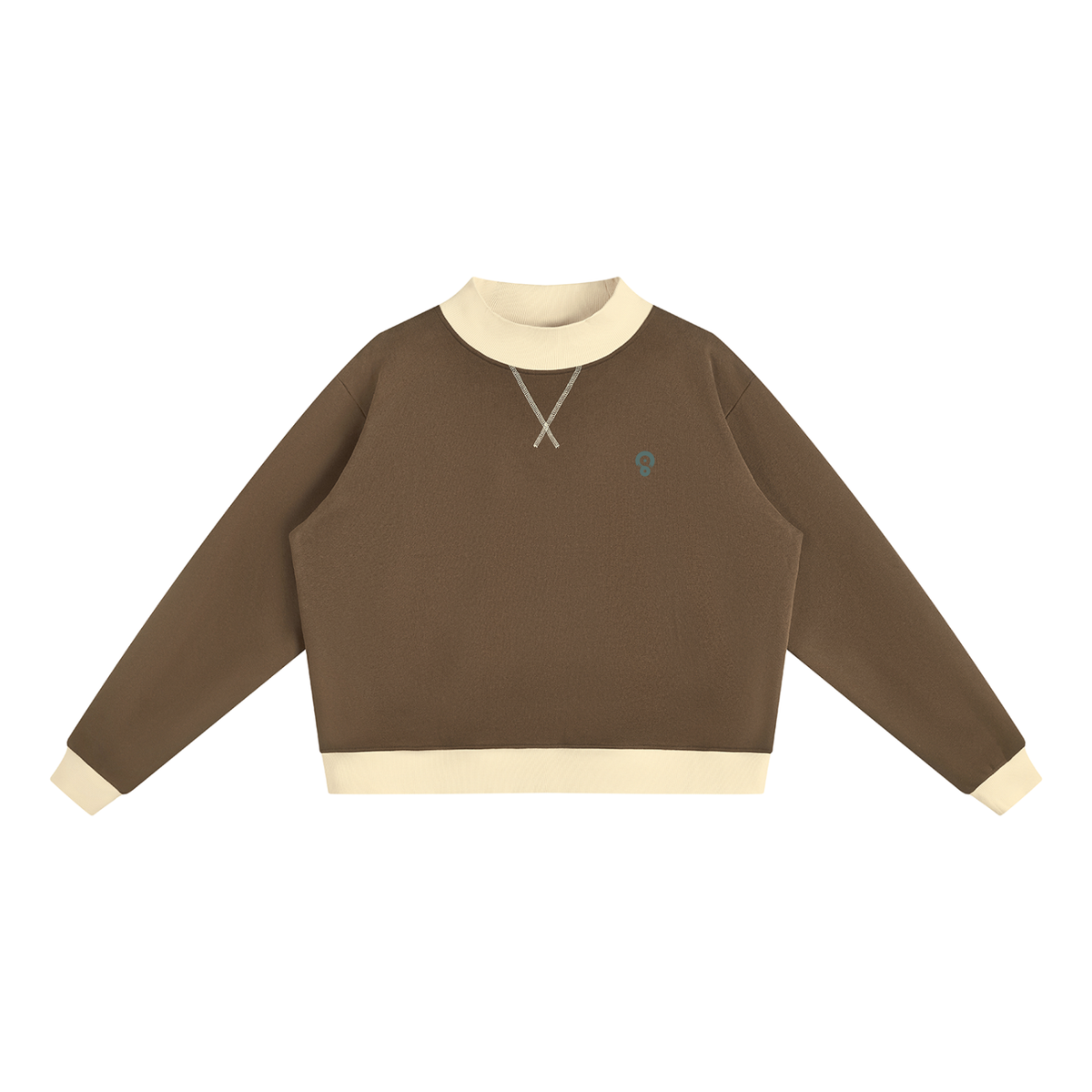 Women’s Fleece Mock-Neck Crew Sweatshirt