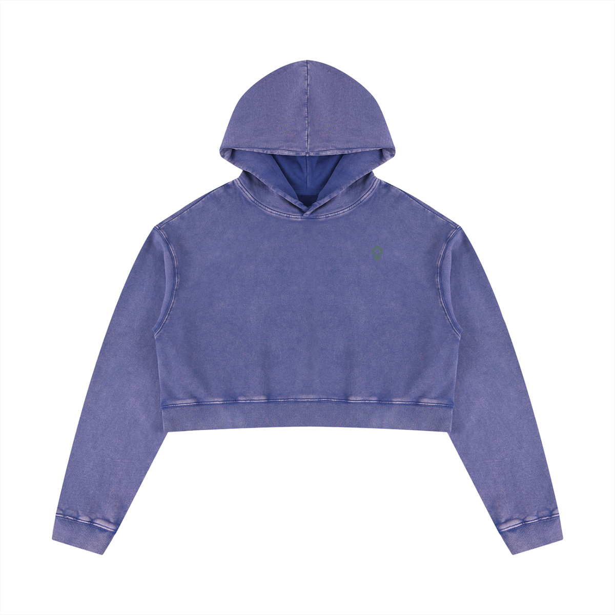 Women’s Mineral-Wash Cropped Hoodie