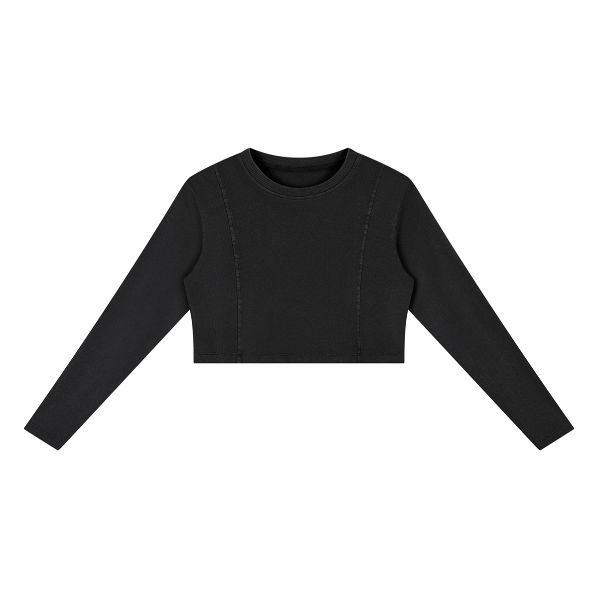 Contour Line | Women’s Mineral-Wash Cropped Sweatshirt