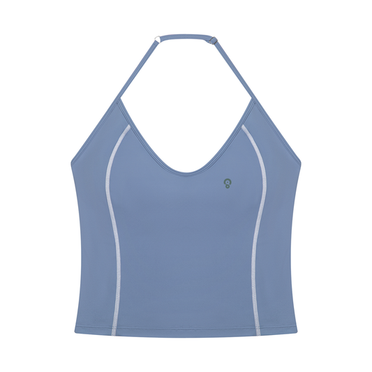 Contour Line — Halter-Neck Yoga Tank Top