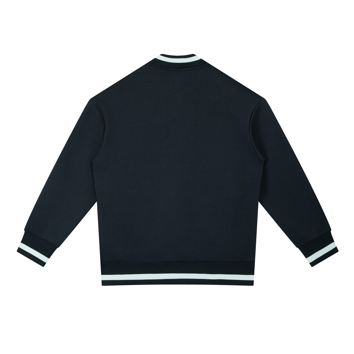 Contrast-Piping Zip Bomber Jacket