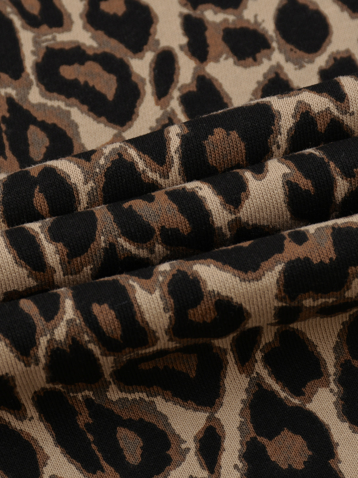 Camo Line — Leopard Barrel-Leg Sweatpants