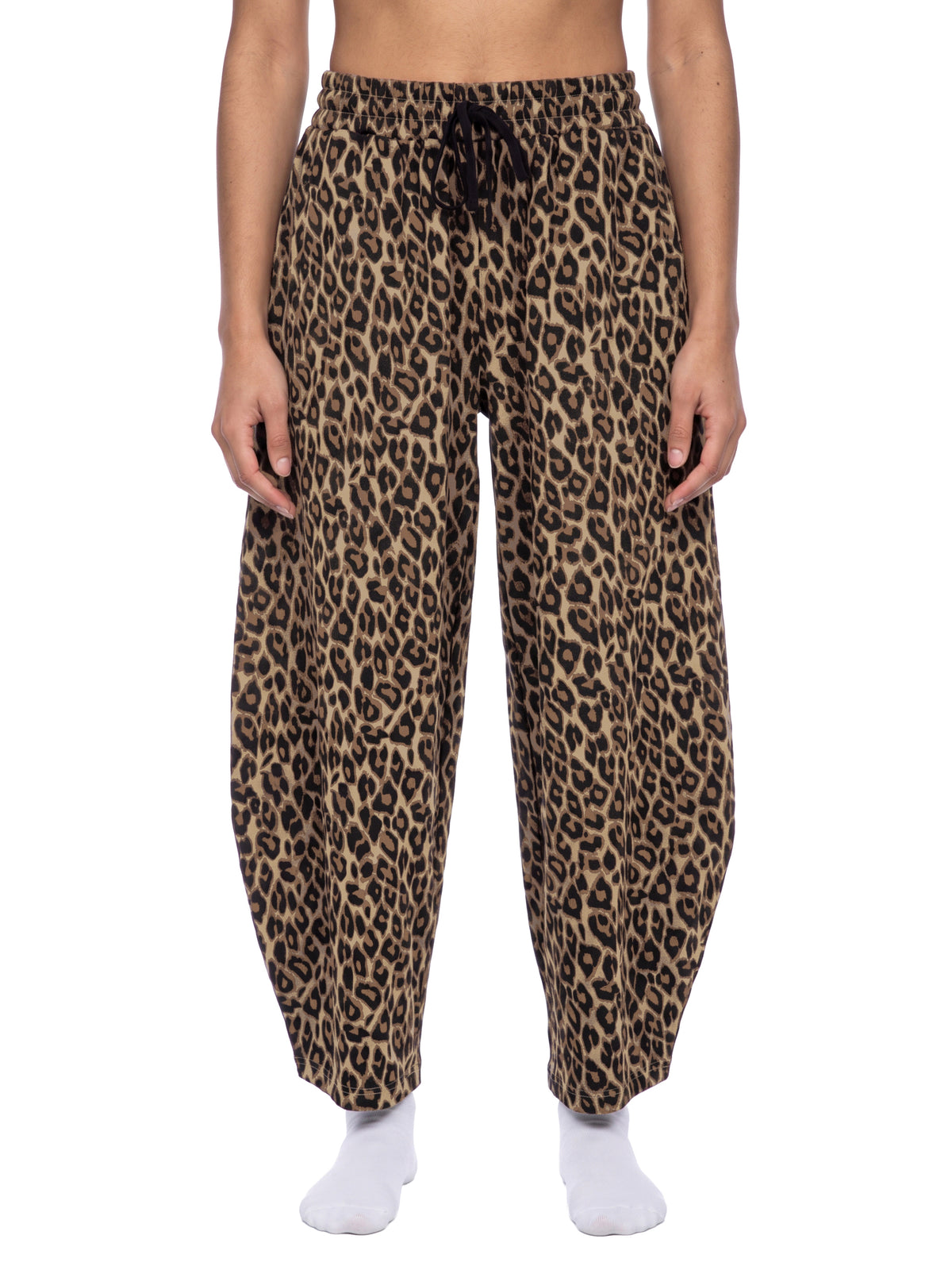 Camo Line — Leopard Barrel-Leg Sweatpants