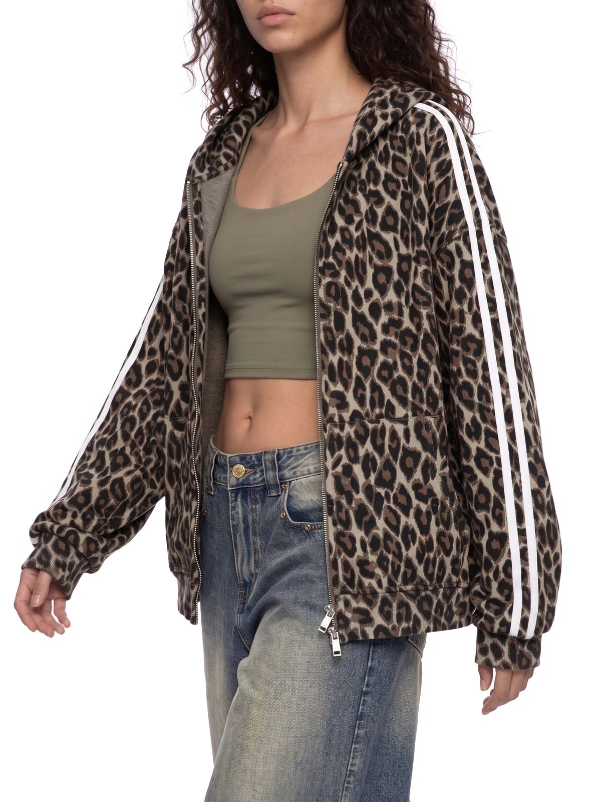 Camo Line — Heavyweight Leopard Full-Zip Hoodie