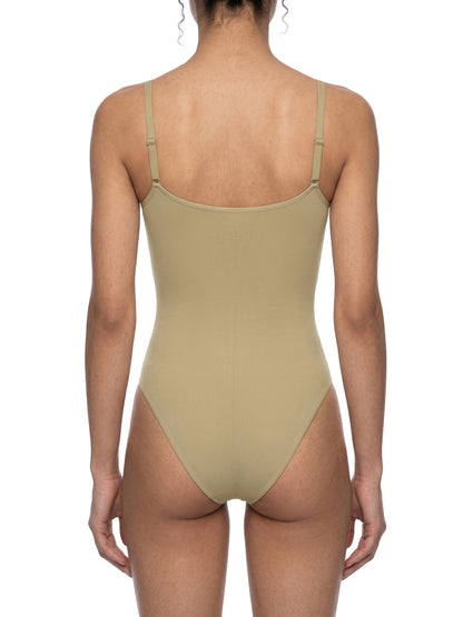 Women’s Full-Zip Ruched Bodysuit