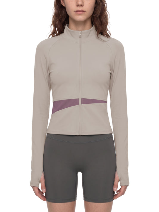 Flat Line — Paneled Yoga Jacket