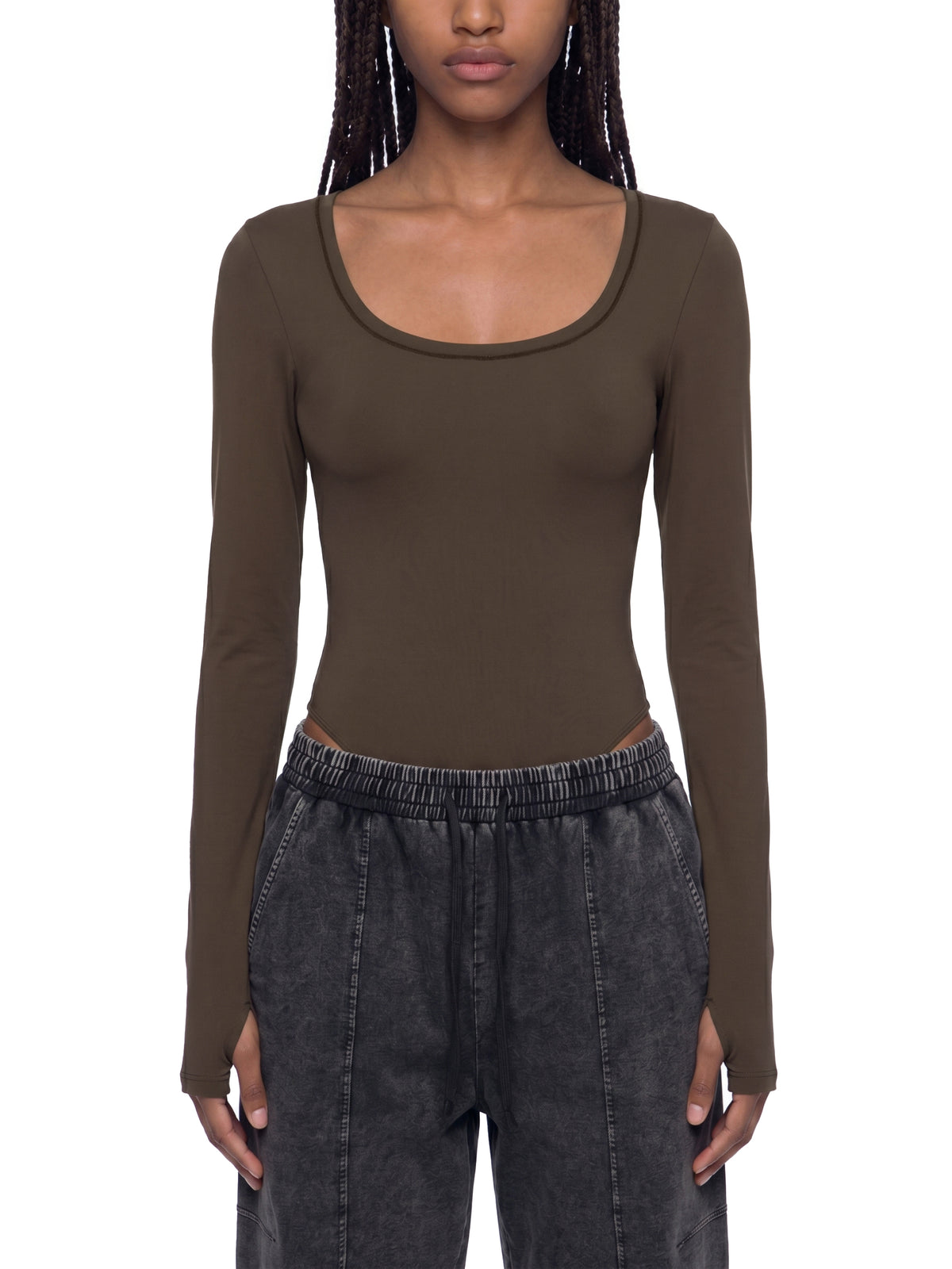 Women's Tight Long Sleeve Yoga Bodysuit
