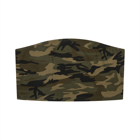 Camo Line — Cropped Tube Top