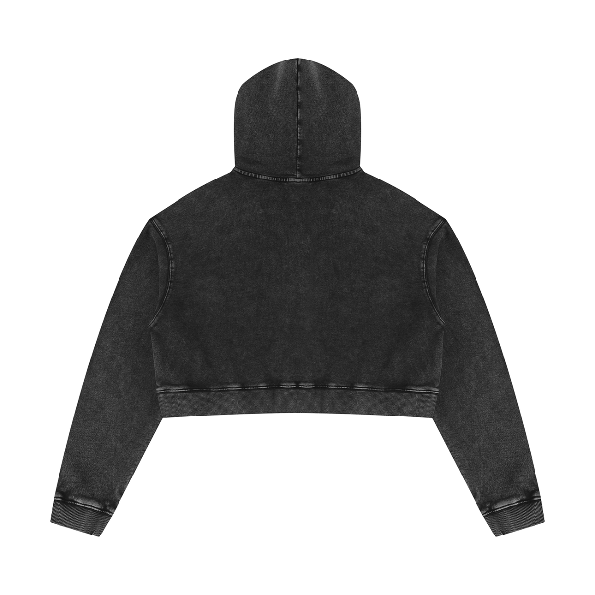 Women’s Mineral-Wash Cropped Hoodie