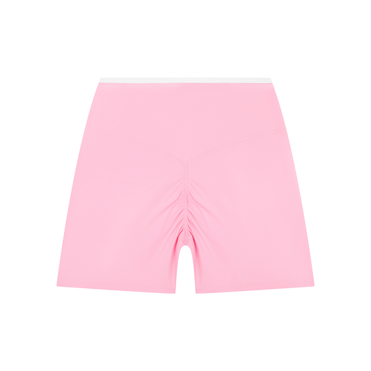 Women’s Colour-Block High-Rise Yoga Shorts