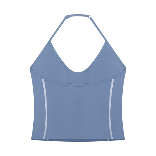 Contour Line — Halter-Neck Yoga Tank Top