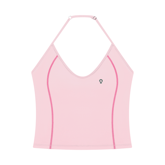 Contour Line — Halter-Neck Yoga Tank Top