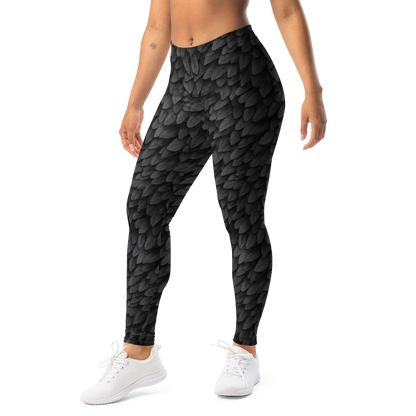 Corvid Black Mid-Rise Comfort Legging, left-front view