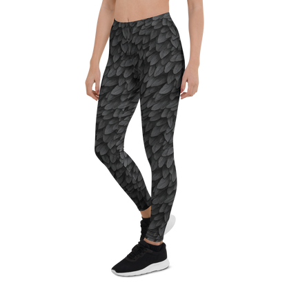 Alternate Corvid Black Mid-Rise Comfort Legging, left-front view