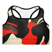 Poura Scarfhold Medium-Support Padded Sports Bra, front view
