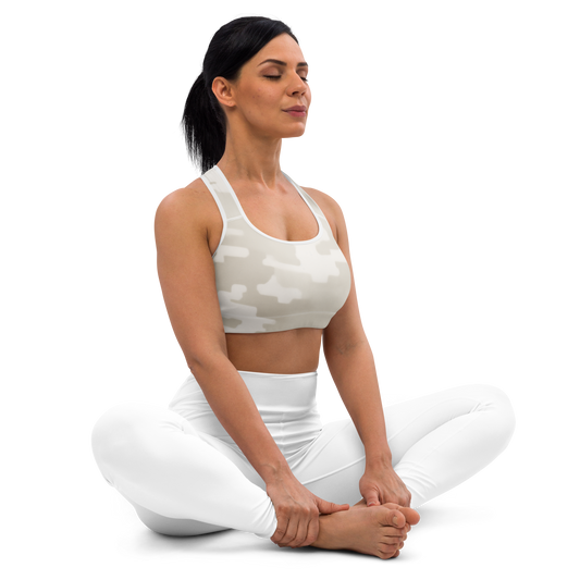 Digosta Beige Medium-Support Padded Sports Bra, right side view