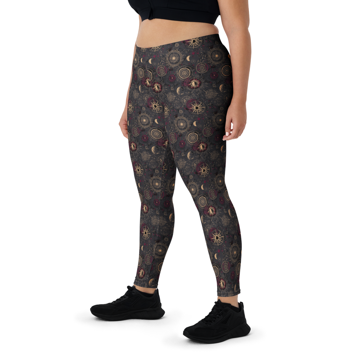Astrarium mid-rise comfort leggings, oversize-fit front view.