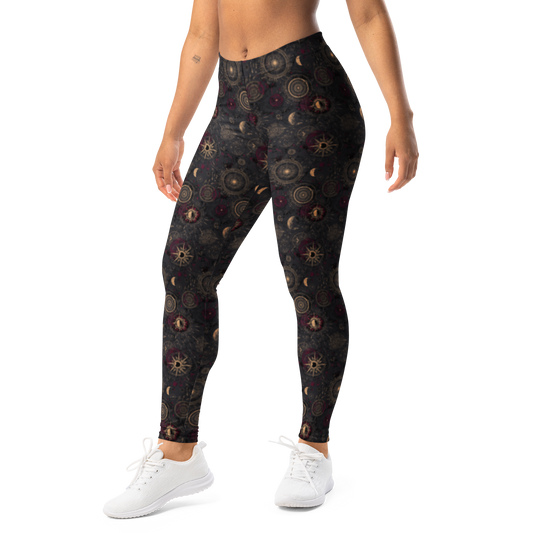 Astrarium mid-rise everyday leggings, left-front view.
