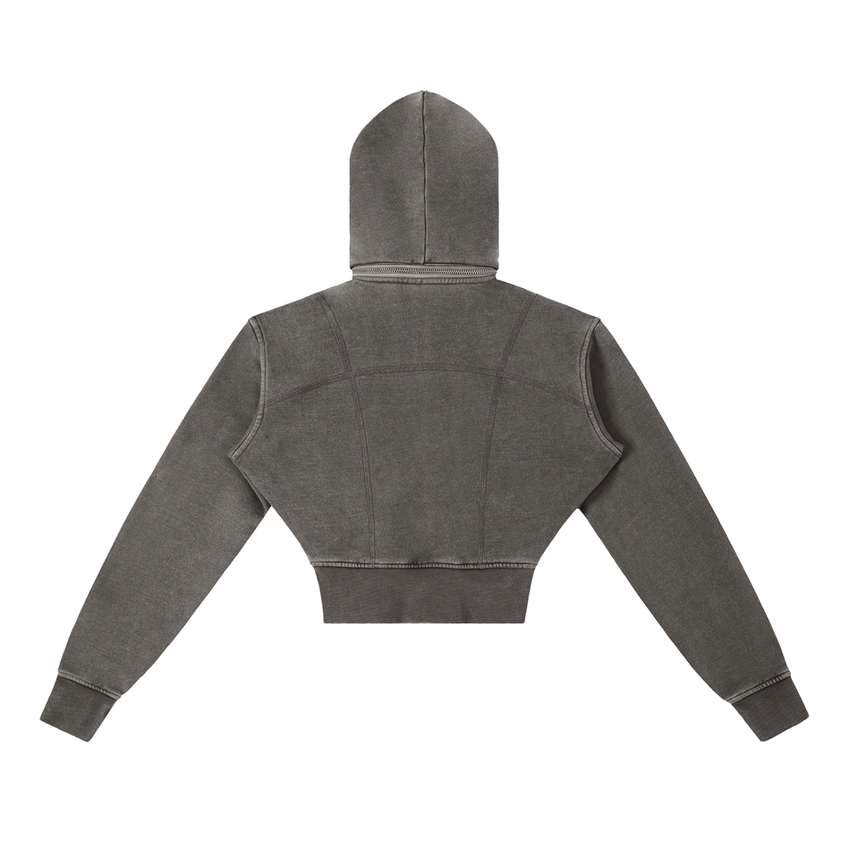 Women’s Vintage-Wash Cropped Fleece Hoodie