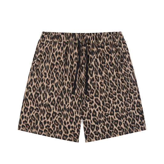 Camo Line — Heavyweight Leopard Drawstring Shorts