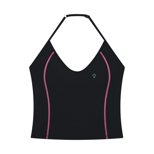 Contour Line — Halter-Neck Yoga Tank Top
