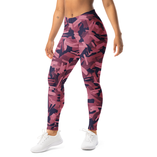 Brake · Burnished Orchid mid-rise everyday leggings, left-front view.