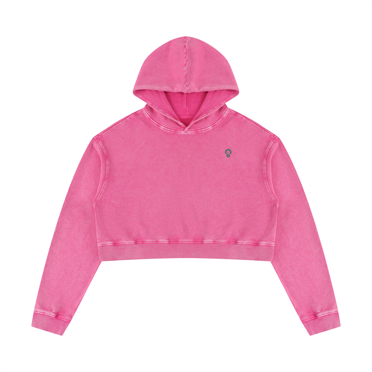 Women’s Mineral-Wash Cropped Hoodie