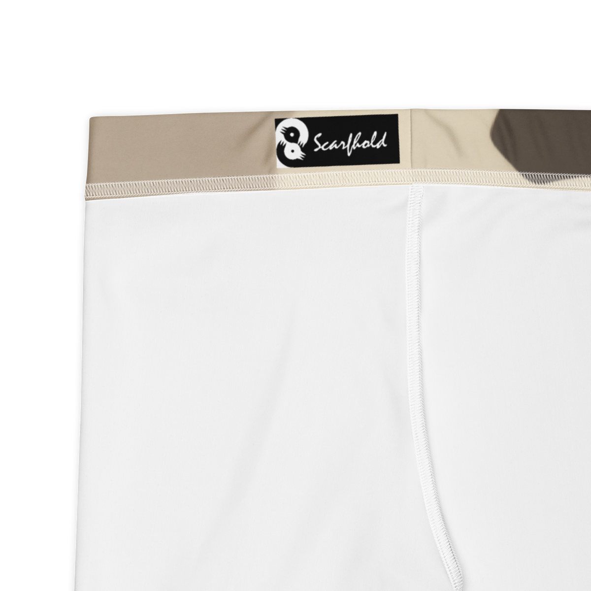Cartu Sand camouflage mid-rise comfort leggings, fabric and construction details.