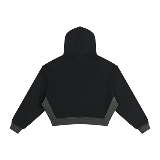 Flat Line | Women’s Colour-Block Cropped Hoodie