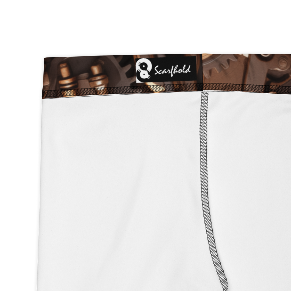 Clockwork mid-rise comfort leggings, fabric and construction details.