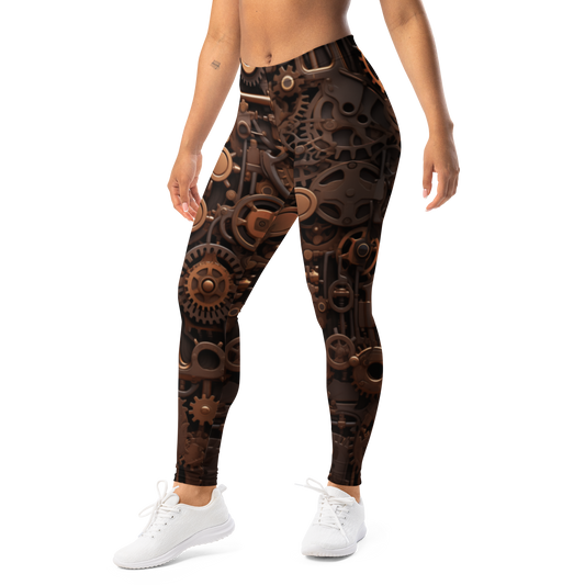 Clockwork mid-rise everyday leggings, left-front view.
