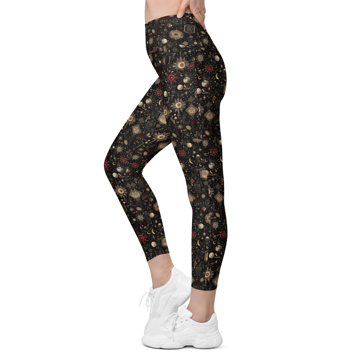 Codex Scarfhold high-waisted pocket leggings, movement view.
