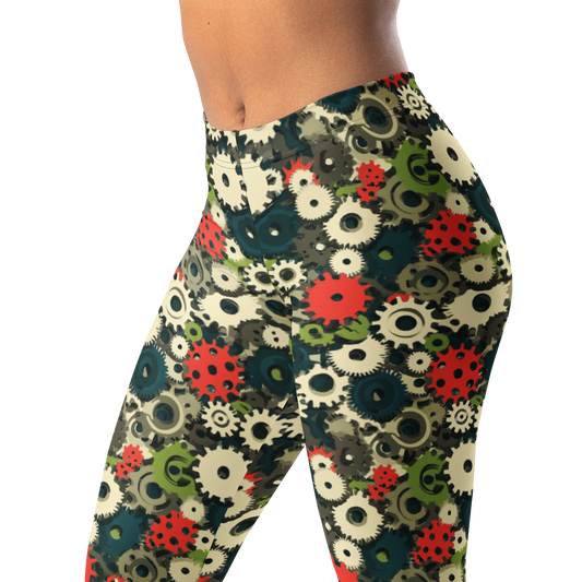 Coggetta · Botanical Voltage mid-rise everyday leggings, waistband and pattern detail.