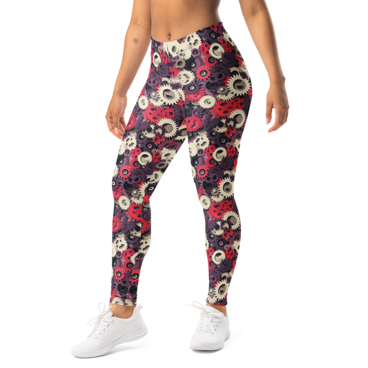 Coggetta · Burnished Orchid mid-rise everyday leggings, left-front view.