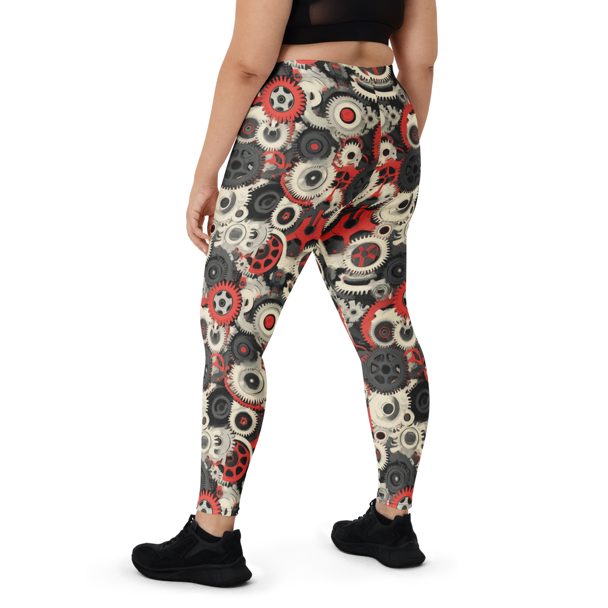 Coggetta Scarfhold mid-rise comfort leggings, oversize-fit back view.