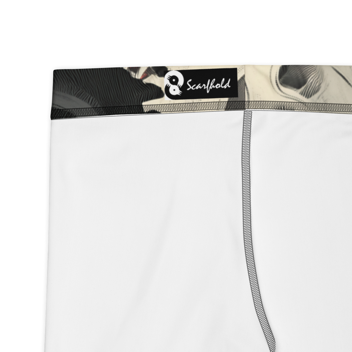 Coggetta Scarfhold Large-Scale mid-rise comfort leggings, fabric and construction details.