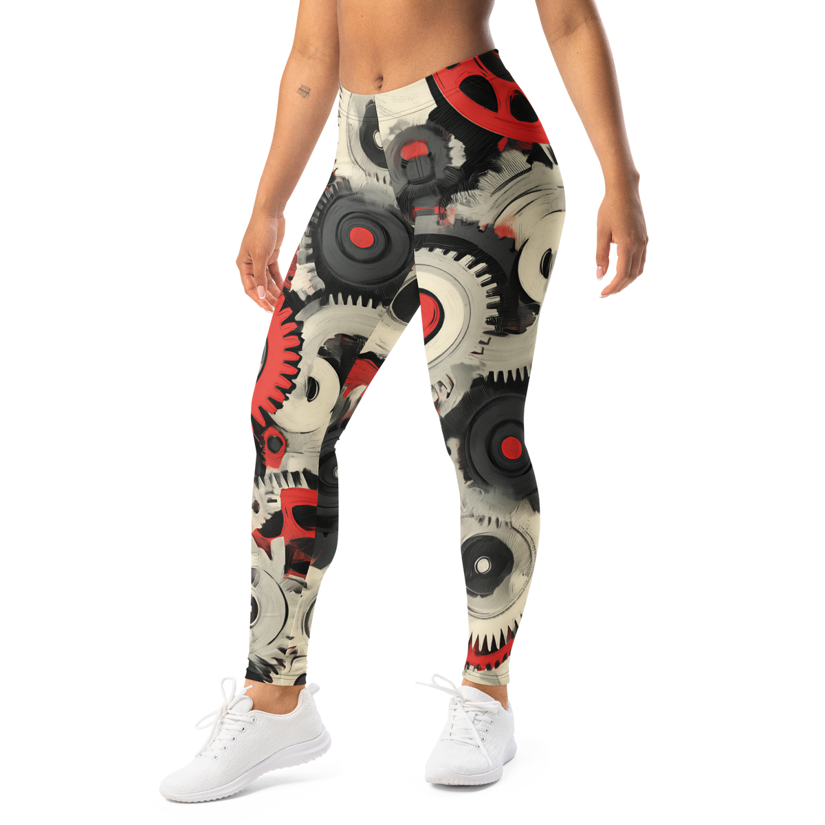 Coggetta · Scarfhold Palette mid-rise everyday leggings, left-front view.