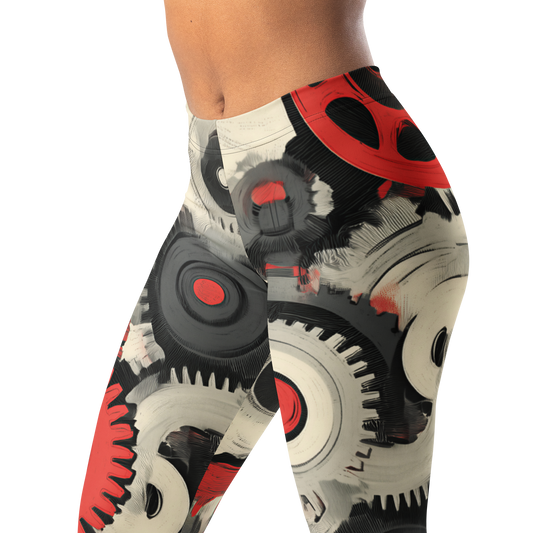 Coggetta · Scarfhold Palette mid-rise everyday leggings, waistband and pattern detail.