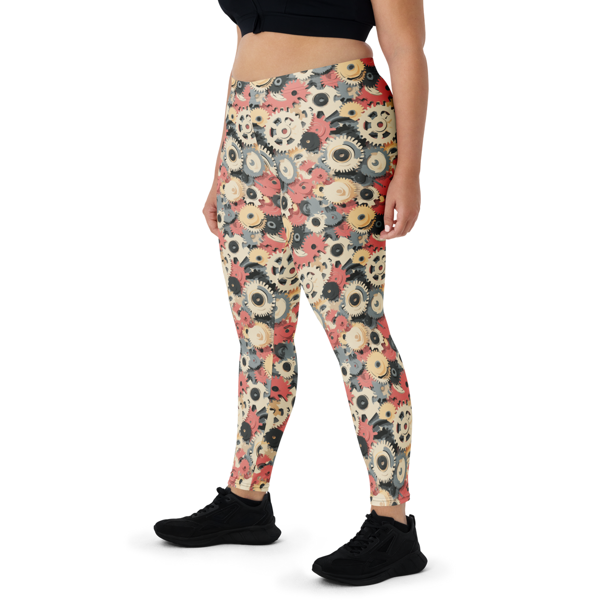 Coggetta Soft Current mid-rise comfort leggings, oversize-fit front view.