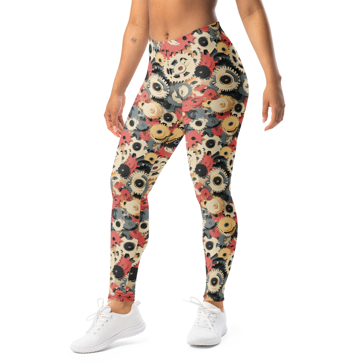 Coggetta · Soft Current mid-rise everyday leggings, left-front view.