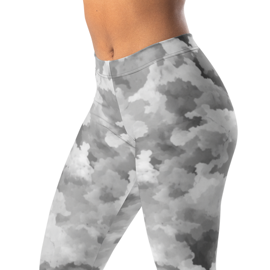 Conculous — Haze · Greyscale mid-rise everyday leggings, waistband and pattern detail.